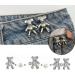 8 Pairs Cute Bear Jeans Button Pins - No Sew Detachable Waist Buckles for Women - Perfect Girl's Gift for Skirts, Pants, and Jeans - Buy Online on GoSupps.com