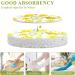 3-Pack Cleaning Kitchen Sponges Oval Summer Fruit Lemon Kitchen Cellulose Dishwashing Wood Pulp Cotton - Buy Online on GoSupps.com