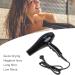 Hair Dryer Negative Ionic Hair Dryer Quick Drying Low Noise Hair Blow Dryer for Home Use Black US Plug 110V - Buy Online on GoSupps.com