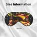 Fast Food Print Eye Mask - Adjustable Blackout Eye Mask for Sleep Aid | Unisex Sleep Mask for Men & Women - Buy Online on GoSupps.com