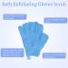4 Pairs Exfoliating Bath Gloves | Double Sided Scrub Mitts for Shower and Spa | Body Scrubber Glove Set in Yellow, Red, Pink, Light Blue - Buy Online on GoSupps.com