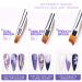 Gellen 6Pcs Gel Nail Brush Set - Nail Art Design Brushes for UV Builder Gel, Poly Extension Gel & Painting - Salon Quality Tools for DIY Manicure - Buy Online on GoSupps.com