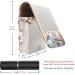 Travel Lipstick Organizer Case - Portable Makeup Bag with Mirror | Beach Shell Design | Ideal for International Shipping - Buy Online on GoSupps.com