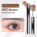 3D Curling Eyelash Iron Mascara - 2 colors Iron Brush Mascara Iron Strong Mascara Metal Tiny Tube Waterproof Makeup Mascara (Precision Brown) Precision Brown - Buy Online on GoSupps.com