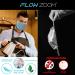 FLOWZOOM Washable Fabric Masks - Adjustable Blue Face Mask for Mouth & Nose Protection | Size L - International Shipping Available - Buy Online on GoSupps.com