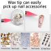 2PCS Rhinestone Picker Dotting Pen Set - Pink Purple | Dual-ended Wax Pencil for Nail Art Decoration DIY - Buy Online on GoSupps.com