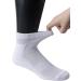Yomandamor Men's Diabetic Cotton Ankle Socks (5-Pair) with Arch Support - Size 10-13 White - Comfort & Health for Diabetes - Buy Online on GoSupps.com