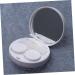 Buy SOLUSTRE 1pc White Contact Lens Case with Mirror - Perfect for Travel & Eye Care - Buy Online on GoSupps.com