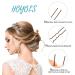 Hoyols U Shaped Hair Pins - 150 Count Bulk Pack, Brown Assorted Size Bobby Pins for Women and Girls - Buy Online on GoSupps.com