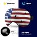 American Flag Guns & Bullet Holes Sleep Mask - Adjustable Strap, Light Blocking Eye Cover for Men and Women | Ideal for Travel, Night Time and Naps - Buy Online on GoSupps.com