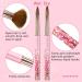 Saviland 6PCS Acrylic Nail Brush Set - Pink Gradient Handle, Sizes 6/8/10/12/14/16 - Ideal for Acrylic Nails, Powder & Nail Art - Beginner Friendly - Buy Online on GoSupps.com