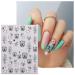 JMEOWIO 6 Sheets 3D Flower Nail Art Stickers - Self-Adhesive Floral Decals for Spring Nail Design & Decoration Accessories - International Shipping Available - Buy Online on GoSupps.com
