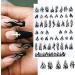 6 Sheets Flame Nail Art Stickers Decals 3d Self-adhesive Flame Nail Sticker Nail Art Designs for Manicure Tips Decoration Diy Nail Art Supplies Black - Buy Online on GoSupps.com