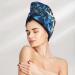 Super Absorbent Coral Velvet Microfiber Hair Towel Wrap for Women | Turtle Shell Algae Starfish Design | Quick Dry for Long Curly & Thick Hair - Buy Online on GoSupps.com
