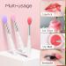 Unaone Silicone Lip Brushes - 8 PCS Makeup Beauty Lipstick Applicator Brushes with Cap - Multi-colored - Buy Online on GoSupps.com