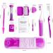 Portable Jaw-Friendly Oral Care Set - 2 Piece Travel Kit with Interdental Brushes Waxsee and Toothbrush - Perfect for Patients (Purple & Orange) - Buy Online on GoSupps.com