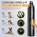 IREDOON Dog Nail Grinder Upgraded - Professional 3-Speed Electric Pet Nail Grinder for Painless Paws Grooming - Suitable for Small to Large Dogs - Black - Buy Online on GoSupps.com