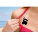 Dopetattoo 6 Sheets Temporary Bear Paw & Footprint Tattoo Set | Unisex Body Art for Neck, Arm, and Chest - Buy Online on GoSupps.com