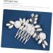 Healeved Bridal Hair Comb Bridal Hair Side Comb Flower Hair Side Comb Decorative Hair Comb Wedding Hair Comb Floral Hair Comb Wedding Hair Accessories Flower Hair Accessories White Metal - Buy Online on GoSupps.com