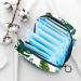 Menstrual Pad Bag with Zipper - Stylish Women's Napkin & Tampon Organizer - Tropical Green Leaf Design - Buy Online on GoSupps.com