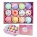 Dreamin  Dreams Bath Bombs 12 PCS Gift Set  Handmade Natural & Organic Bath Fizzies Bomb with Essential Oil & Shea Butter  Perfect for SPA & Bubble Bath  Birthday Gifts for Women  Mom  Girls  Kids