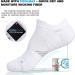 No Show Coolmax Running Socks - Large 3 Pairs White Style 2 | Anti-Blister, Seamless, Anti-Odor, Moisture-Wicking - Buy Online on GoSupps.com