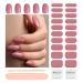 Wahrshei nail foils | UV gel nail foil | 24pcs nail foil self-adhesive | Gel nail stickers gel polish wraps for nails nude pink