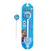 Kids Tongue Scraper or Cleaner Set BPA-Free Plastic Dental Scrapers Helps Freshen Bad Breath Remove Gunk Multicolored with Easy-to-Grasp Handles and Brush Covers by 55Dental Ages 2+ (Blue)