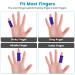 Ednyzakrn 10-Pack Finger Protection Bandages | Stretchable Covers for Trigger Finger Arthritis & Sports Injuries - Blue - Buy Online on GoSupps.com