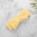 Molain Spa Headband | Bowknot Hair Bands for Women | Coral Fleece Elastic Headband for Washing Face Shower Sports | Yellow - Buy Online on GoSupps.com
