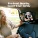 Baby Car Mirror - Safety Back Seat Infant Mirror - Shatterproof Wide View Baby Mirror (Matte Black) - Buy Online on GoSupps.com