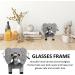 3D Elephant Wood Glasses Holder | Unique Animal Shape Stand for Sunglasses | Creative Desk Decoration for Home & Office - Buy Online on GoSupps.com