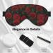 Rose Print Sleep Eye Mask - Soft Travel Blindfold with Elastic Strap for Perfect Night's Sleep - Buy Online on GoSupps.com
