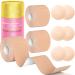 CAURO 3 Pcs Boob Tape for Contour Lift & Fashion, Boobytape Bra Alternative of Breasts, Body Bob Tape for Large Breasts & Push up in All Clothing Fabric Dress Types, Waterproof Sweat-proof Invisible
