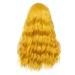 Beweig Yellow Long Curly Wavy Wig for Women - 25 inch Synthetic Hair Halloween Cosplay Party Wig - Buy Online on GoSupps.com
