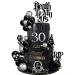 DRWATE 33 PCS Death to My 20s Cake Topper RIP 20s Cake Decorations for Funeral Happy Youth 30th Birthday Gothic Theme Party Supplies (01)