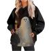 Yihaojia Halloween Costumes Women 2023 Funny Ghost/Pumpkin Graphic Hoodies Long Sleeve Pullover Halloween Hoodies Pocket Black#9 Large - Buy Online on GoSupps.com