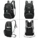 WEREWOLVES 35L Lightweight Hiking Backpack - Ultralight Foldable Water Resistant Daypack for Outdoor Sports and Travel - Black 35L - Buy Online on GoSupps.com