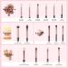 Jessup 15 Pcs Eye Makeup Brush Set - Black/Rose Gold | Best Cosmetic Eyeshadow Brushes for Stunning Makeup - Buy Online on GoSupps.com