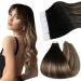 Ugeat tape extensions real hair balayage brown invisible long tape extensions real hair remy tape extensions real hair 60 cm 20 pieces 50 grams 60 cm #1b/4/27