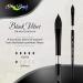 Silver Black Velvet Watercolor Paint Brush - 3/8 Inch Short Handle - Buy Online on GoSupps.com
