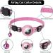 Kolacen Reflecting Airtag Cat Collar with Shell & Bell - Adjustable Safety Buckle for Puppies & Kittens (Pink) - International Shipping Available - Buy Online on GoSupps.com