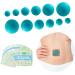 Okueejur 12PCS Ball-Shape Belly Button Plug Post Tummy Tuck Silicone Belly Button Shaper Tummy Tuck for Liposuction (Blue)
