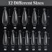 120pcs Dual Forms Stiletto & Almond Style Poly Extension Gel Nail Kit - DIY at Home - Buy Online on GoSupps.com