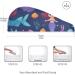 Cute Mermaid Fish Hair Towel 2 Pack | Super Absorbent Quick Dry Hair Turbans for Women & Girls - Buy Online on GoSupps.com