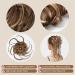 Hair Chignon Donut Bun Messy Bun Ponytail Extensions with Elastic Bungee Curl Hair Bands Ponytail Extension Wigs for Women Messy Bun Hair Piece (Color : Light Brown) - Buy Online on GoSupps.com