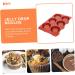 HOMSFOU 4pcs Baking Mold Silicone Muffin pan Silicone Donut Mousse Cake Trays Christmas Candy Round Shaped Silicone ice Cream Mold Cake Making molds Silica Gel Baking Cup Aromatherapy 29.5X18.5X5cmx4pcs Dark Redx4pcs - Buy Online on GoSupps.com