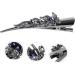 minkissy fancy barrettes for women's hair small alligator clips thin hair sparkly hair clips bling hair clips alligator hair clips rhinestone hair clips crocodile skin crystal Metal Mother - Buy Online on GoSupps.com