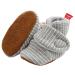 TMEOG Baby Booties Slippers Infant Boots Newborn First Walking Shoes Baby Winter Sock Crib Shoes for Boys Girls 0-18Months 0-6 Months M Light Grey