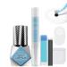 KevKev Lash Glue Eyelash Extension Glue 3-5S Fast Drying Eyelash Glue 7-15 Days Long Lasting Waterproof Cluster Lash Glue Lash Remover for Lash Extensions for Self Application (8ml Black)